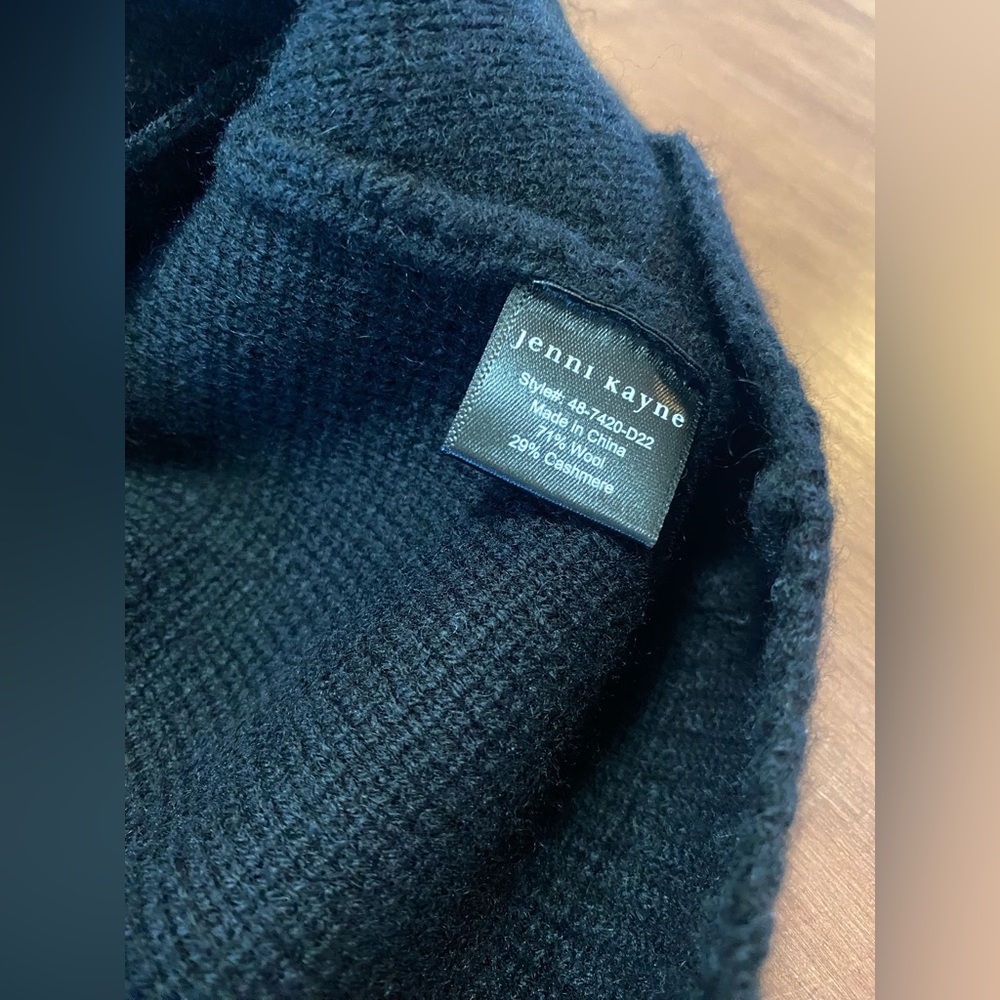 NWT Jenni Kayne Black Wool Cashmere Cooper Cardigan Size XS - Picture 12 of 12